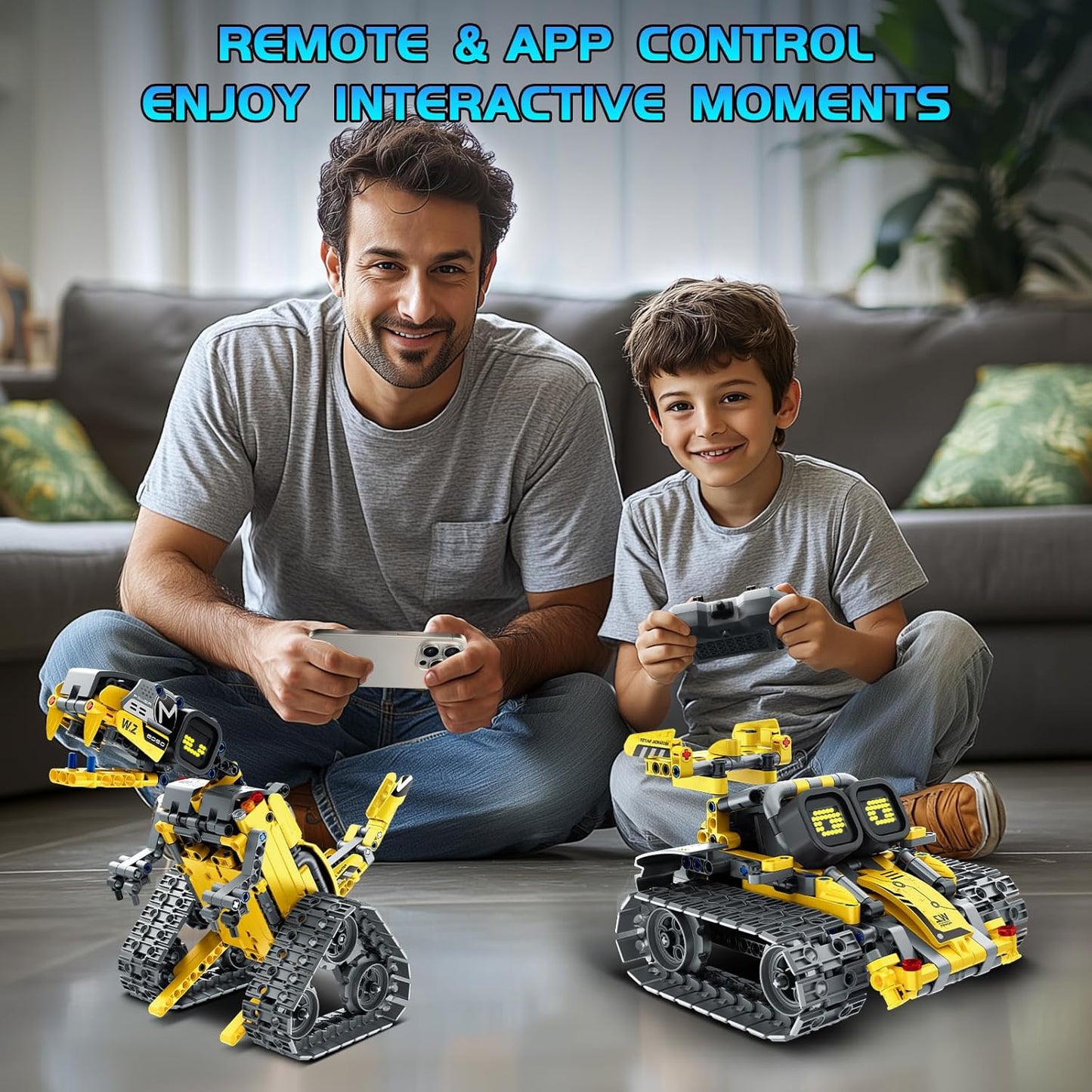 Sillbird Kit de construcción de robot con control remoto para niños de 8 a 14 años, juguete técnico de robótica de codificación STEM, regalos creativos de cumpleaños para niños, modelos 5 en 1
