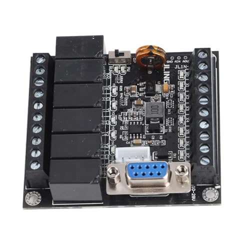 DC24V Controlador PLC Kit Controlador Lógico Programable Salida de Relé Tablero de Control Industrial Programable FX1N-14MR Módulo Controlador de Relé Tablero de Control Industrial