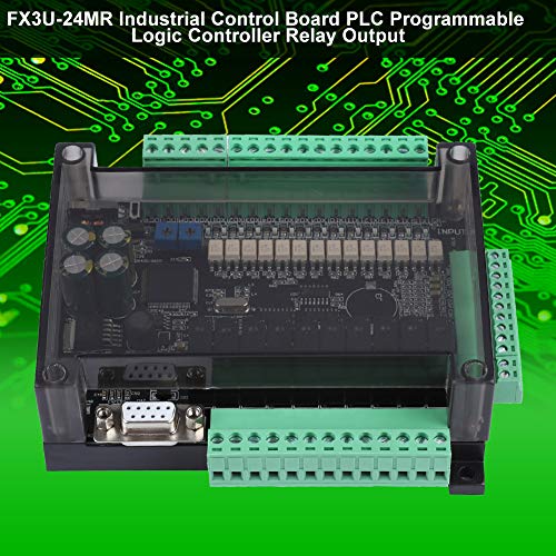 Controlador lógico programable del PLC de DC24V, módulo de control de la retransmisión del PLC de FX3U-24MR, tablero de control industrial apoya la conexión de HMI