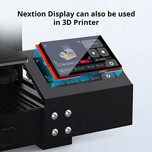 Nextion Pantalla táctil capacitiva LCD-TFT LCD-TFT de la serie inteligente de 10.1 ″ NX1060P101-011C-I 1024 * 600, ampliamente utilizado en vehículos, impresora 3D, funciones de reproducción de
