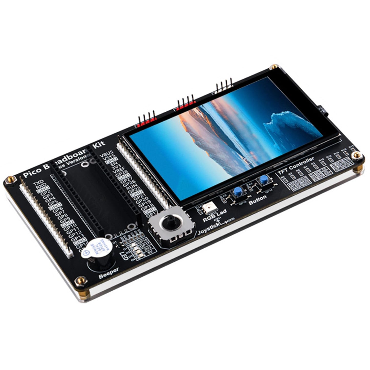 GeeekPi Módulo de expansión GPIO con pantalla de 3,5 pulgadas para Raspberry Pi Pico 1/Pico 1 W y Raspberry Pi Pico 2 Series