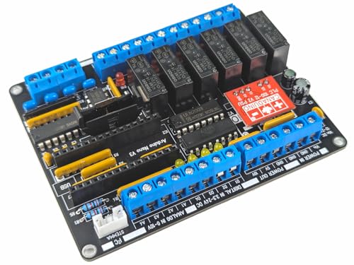 CANADUINO® PLC MEGA328 Kit de bricolaje electrónico (100% compatible con Arduino)