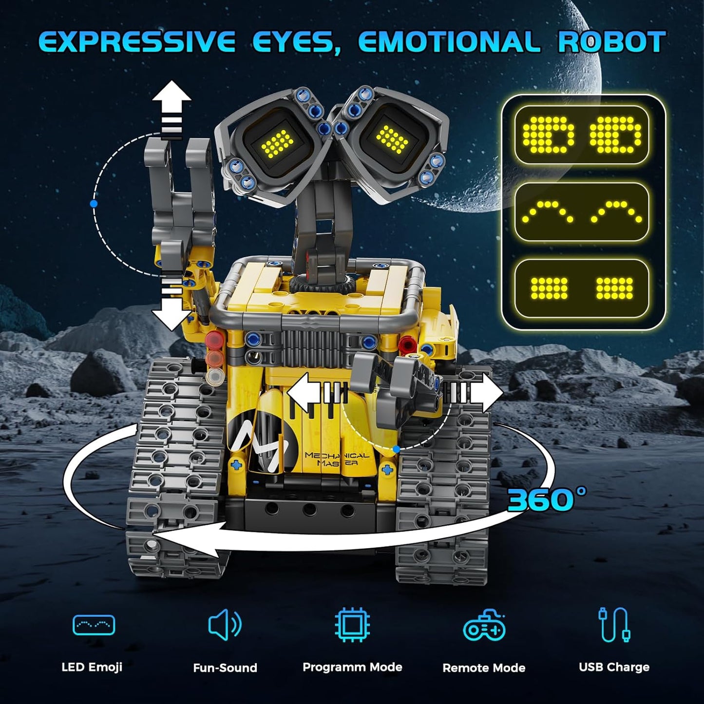 Sillbird Kit de construcción de robot con control remoto para niños de 8 a 14 años, juguete técnico de robótica de codificación STEM, regalos creativos de cumpleaños para niños, modelos 5 en 1
