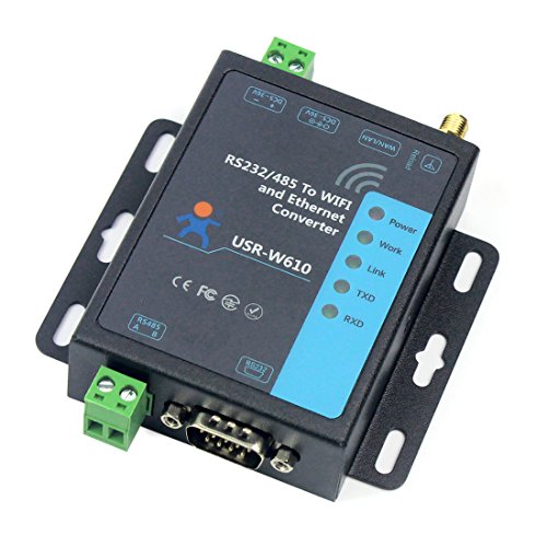 Serial a WiFi Ethernet Convertidor inalámbrico RS232 RS485 Servidor serial (USR-W610)