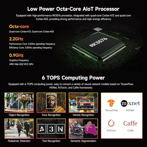 Waceshare Luckfox Core3576 Edge Computing Development Board, Rockchip RK3576 Octa-Core 2.2GHz Processor, cuenta con una gran arquitectura, 6 tops Computing Power NPU, 4GB RAM, 0GB eMMC Flash