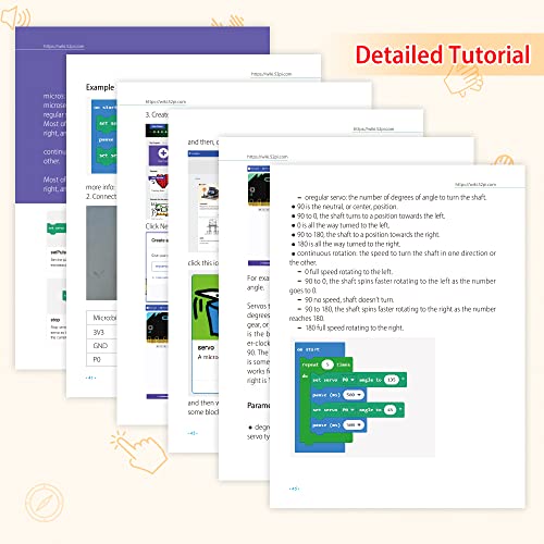 GeeekPi Kit básico de inicio para BBC Micro:bit (V2 incluido), bloques y código Python, ejemplos de proyectos de sensores múltiples, tutorial detallado incluido