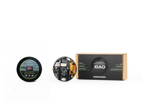 Seeed Studio Pantalla redonda para XIAO - Pantalla táctil redonda de 1.28 pulgadas, resolución de 240 × 240, colores 65k, RTC, carga IC, ranura para tarjeta TF, conector JST 1.25, todos los
