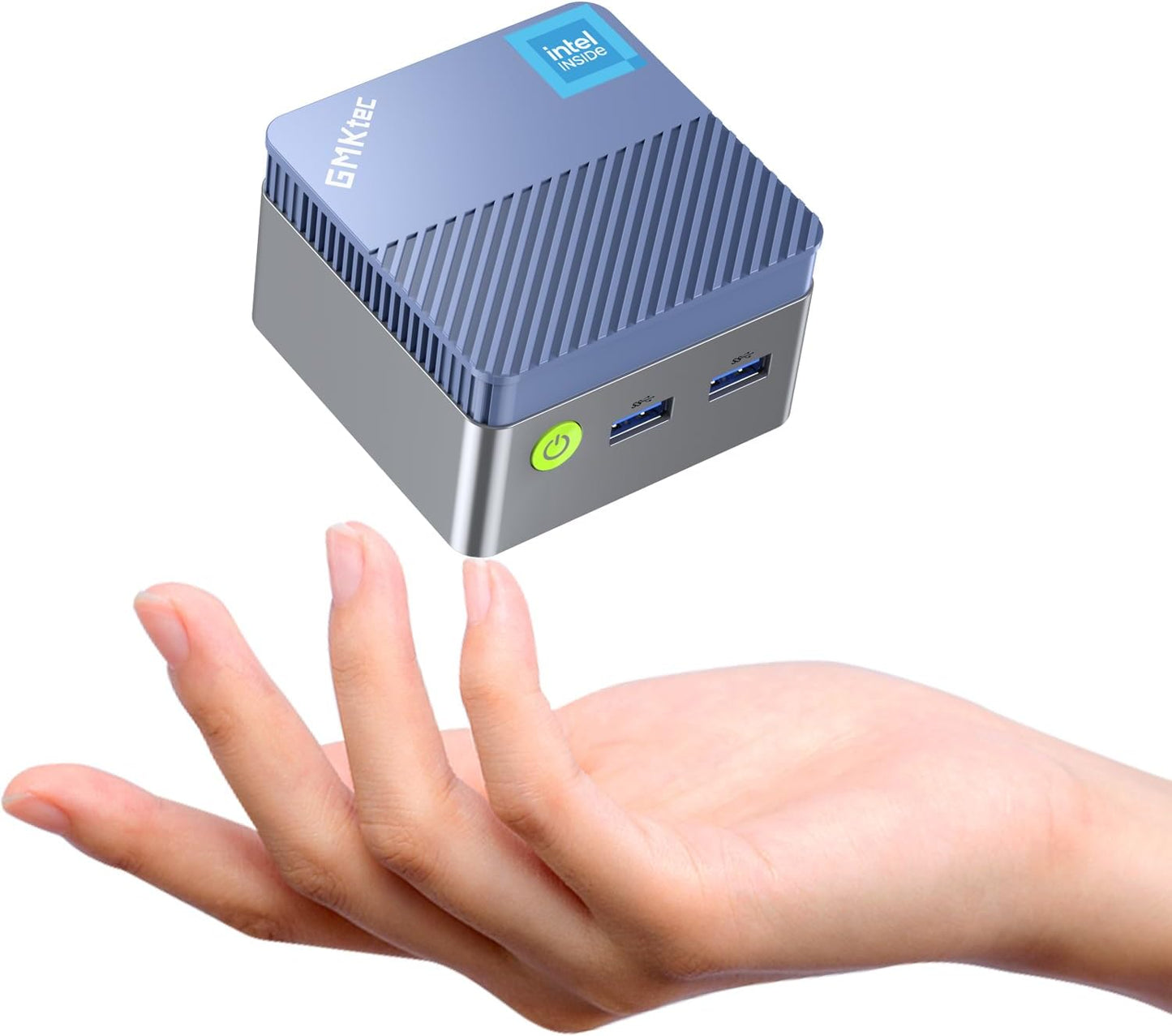 GMKtec Mini PC Windows 11 Pro Intel 11ª generación N5105, 10nm 8GB RAM 128GB SSD M.2 2242 Micro computadora de escritorio con doble HDMI 4K, Dual DDR4, Dual WiFi, Giga, BT4.2 y ventiladores de