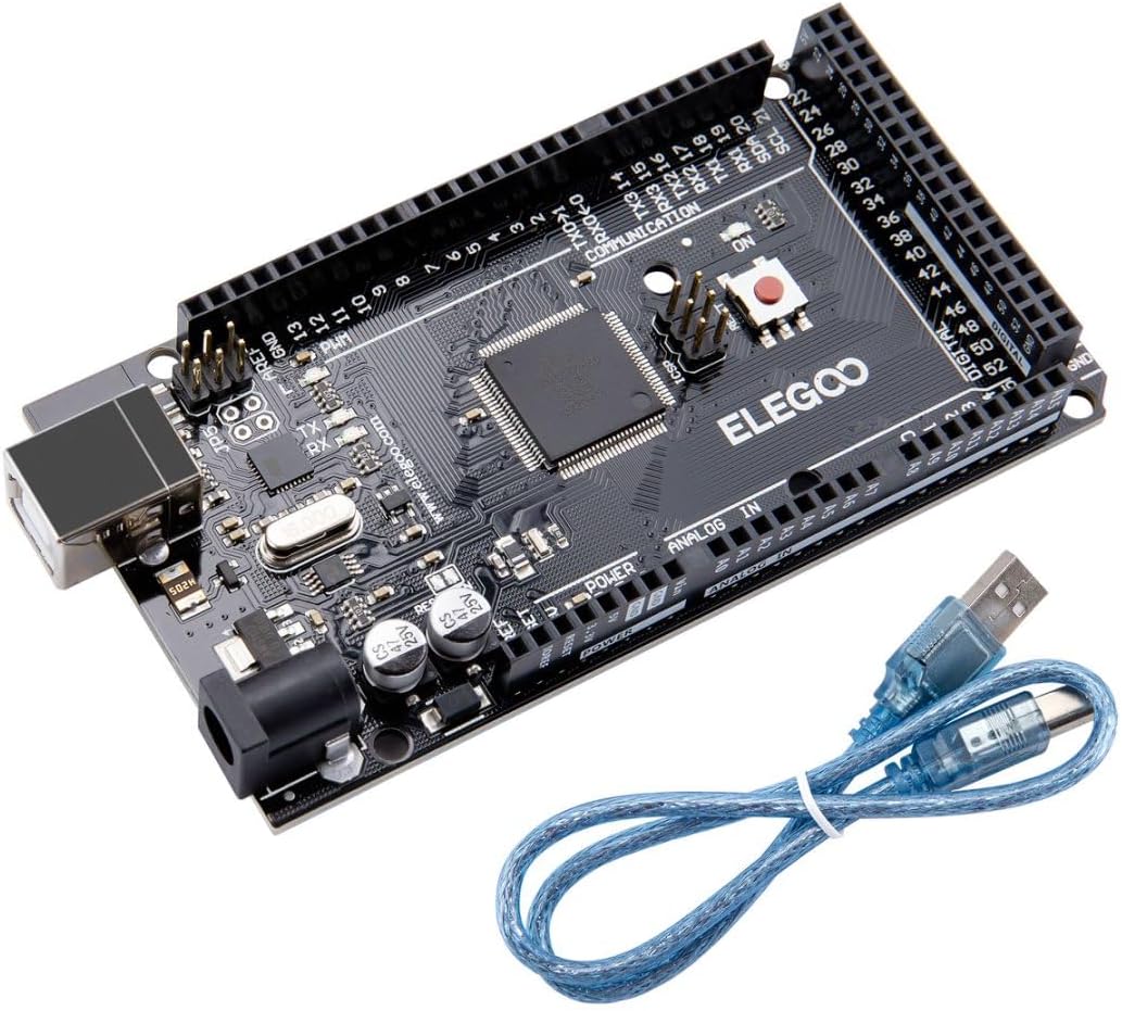 ELEGOO MEGA R3 Board ATmega 2560 + cable USB compatible con Arduino IDE Projects RoHS