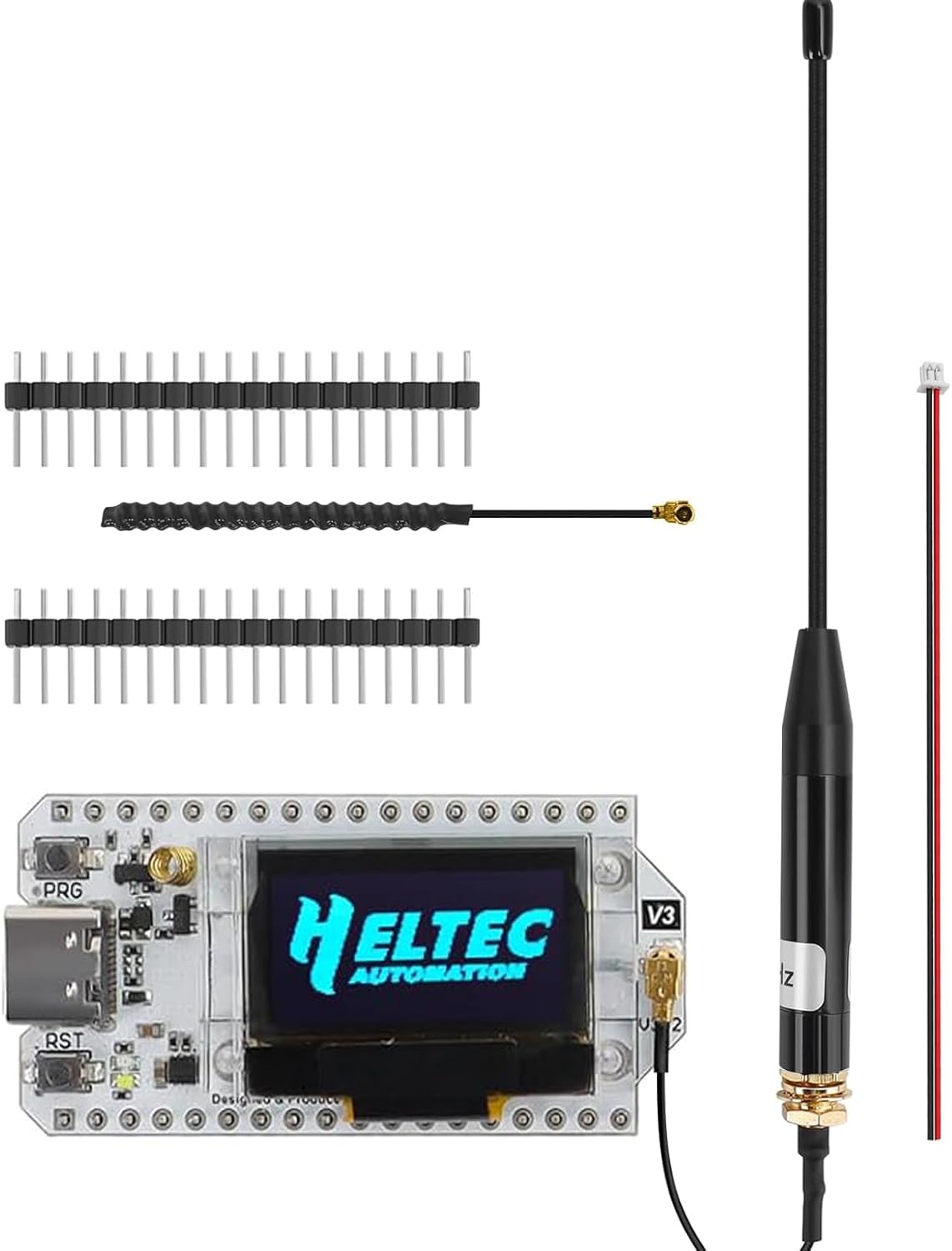 ESP32 LoRa V3 Placa de módulo con batería de 3000 mAh - con antena de 915 MHz y dispositivos de carcasa SX1262 LoRa V3 para Meshtastic Arduino LoRawan IOT