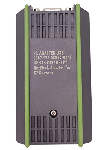 Compatible con cable de programación PLC Siemens S7-200/300/400, línea de descarga de datos 6ES7972-0CB20-0XA0, adaptador de PC USB/MPI Cable USB para Siemen S7-200/300/400 PLC MPI/DP/PPI Cable