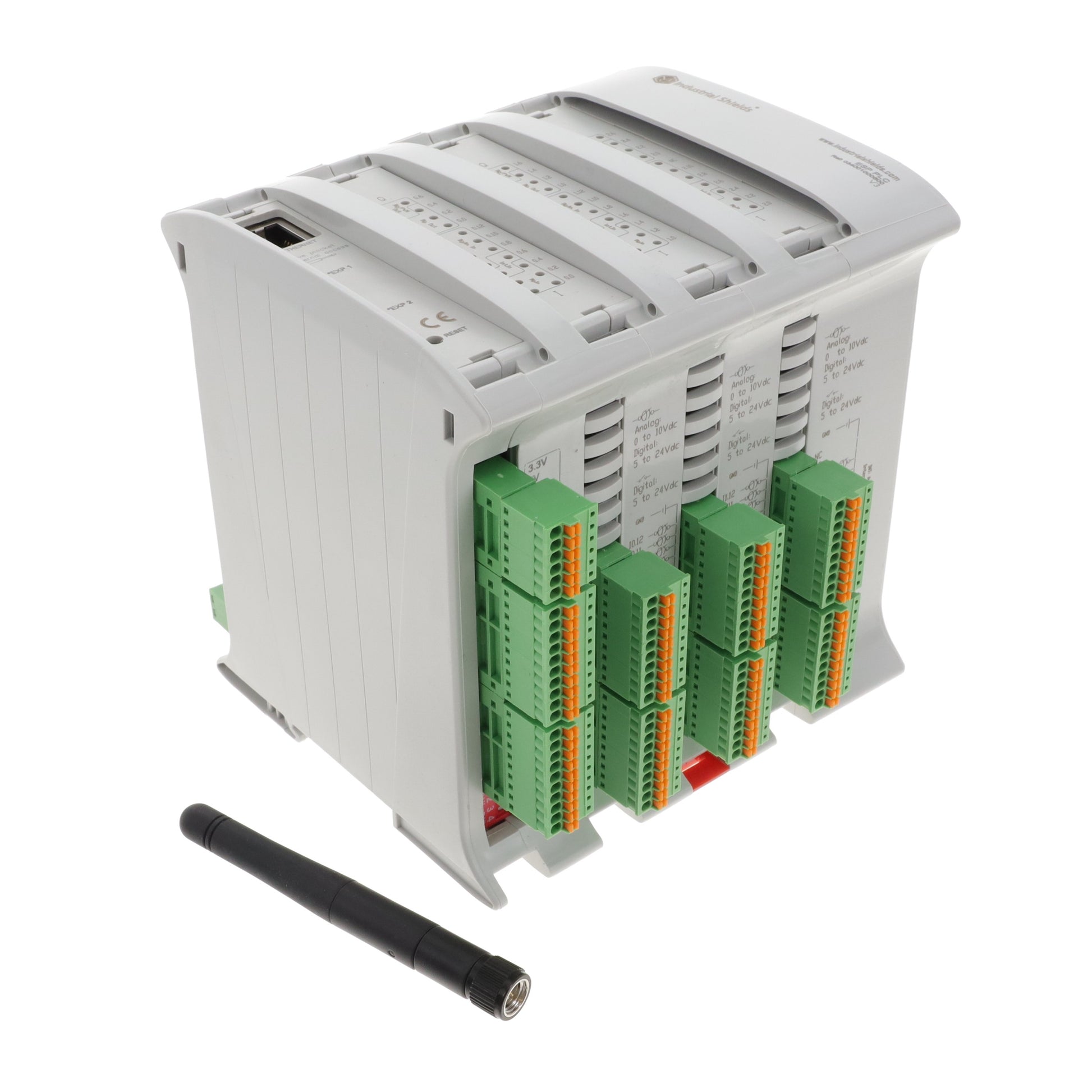 Industrial Shields 34001000600 - ESP32 ETHER&WIFI&BT PLC 58 I/OS 36 - Digital (20), Analog/Digital (16)