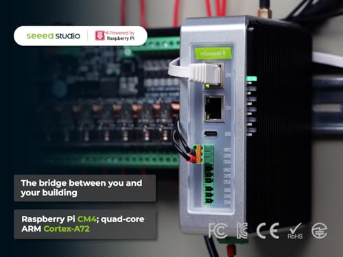 Raspberry Pi Gateway-reComputer R1000, Raspberry Pi IoT Controller, Edge IoT Controller, CM4-Powered, AI Capable, 4GB RAM, 32GB eMMC
