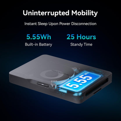 Khadas Mind 2 Mini PC - Intel Core Ultra 5 125H (14 núcleos, 18 hilos, hasta 4.5GHz) - 16GB LPDDR5+512GB SSD PC de escritorio portátil con gráficos HD y creación de IA | BT 5.3 | 4K/8K UHD | Windows