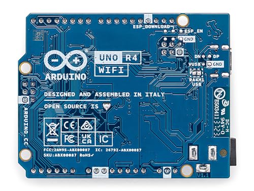 Arduino UNO R4 WiFi [ABX00087] - Renesas RA4M1 / ESP32-S3 - Wi-Fi, Bluetooth, USB-C, CAN, DAC, OP AMP, conector Qwiic, matriz LED de 12 x 8