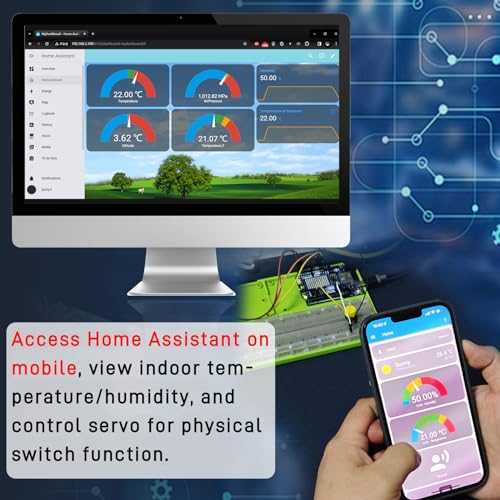 GeeekPi Kit de inicio listo para la nube con WiFi UNO R4, Bluetooth, I2C, matriz LED de 12 x 8, integración de IoT y tutoriales para principiantes e ingenieros