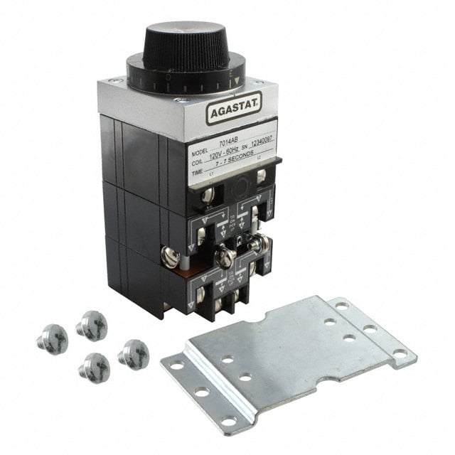TE Connectivity Aerospace, Defense and Marine 7014AB 7000, AGASTAT Montaje en panel Relé mecánico 0.7 ~ 7  seg 10A a 240VCA