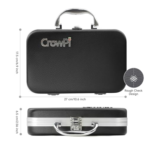 ELECROW Kit para Raspberry Pi 5 8GB, con Pi 5 8GB de una sola placa, Crowpi Pi 5 Kit de funda con pantalla de 9 pulgadas, compatible con Raspberry Pi 5 Kit de programación de aprendizaje con sensores