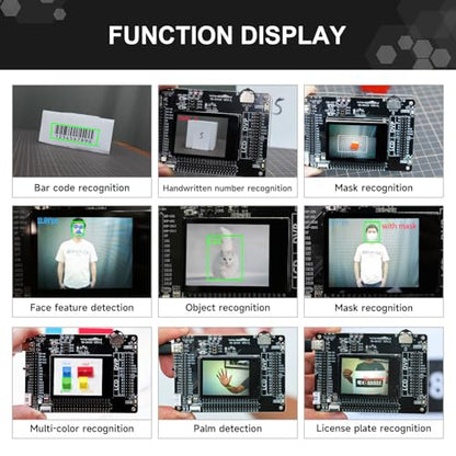 Yahboom Kit de desarrollador K210 con AI Vision RISC-V Cámara de reconocimiento facial Placa de desarrollo de robots Junta de expansión El comienzo del desarrollo visual
