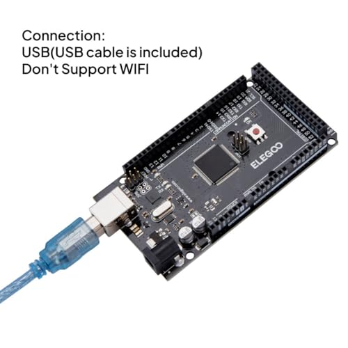 ELEGOO MEGA R3 Board ATmega 2560 + cable USB compatible con Arduino IDE Projects RoHS