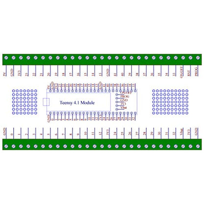Módulo de placa de ruptura de bloque de terminales para Teensy 4.1, versión de montaje de tornillo