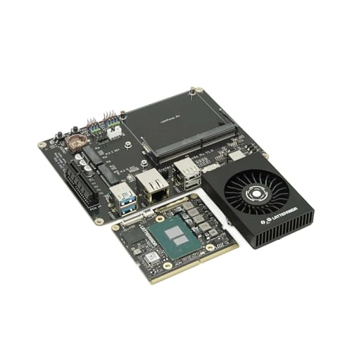 LattePanda Kit de evaluación de módulo de cómputo Mu-Micro x86 con procesador Intel N100 de hasta 3.4 GHz, 8 GB LPDDR5 RAM, 64 GB eMMC, pantalla triple 4K/USB 3.2/PCIe 3.0/SATA 3.0 para diseño de