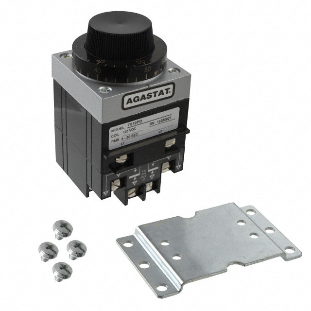 TE Connectivity Aerospace, Defense and Marine 7012PD 7000, AGASTAT Montaje en panel Relé mecánico 5 ~ 50 seg 10A a 240VCA