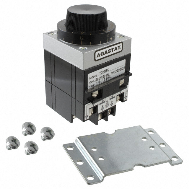 TE Connectivity Aerospace, Defense and Marine 7022BC 7000, AGASTAT Montaje en panel Relé mecánico 1.5 ~ 15 seg 10A a 240VCA