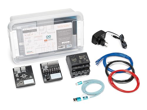 Arduino Kit de inicio PLC [AKX00051] - Incluye Opta, Wi-Fi, Bluetooth, E/S y 20 horas de contenido en línea para aprendizaje de automatización industrial, además de integración con Arduino Cloud