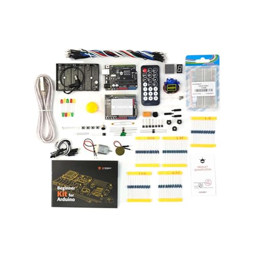 DFROBOT UNO R3 Kit de inicio completo para Arduino con tutorial detallado - Compatible con Arduino UNO R3 y Arduino IDE para electrónica y aprendizaje de programación Arduino