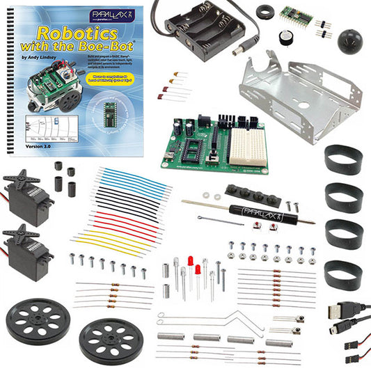 Parallax Inc. 28832 Boe-Bot Con rueda BASIC Stamp 2