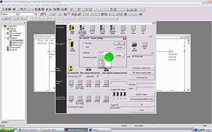 Controlador programable de lógica de escalera PLC, interfaz de programación y software de desarrollo GX, kit de inicio 24V, 12 entradas, 8 salidas de relé con fuente de alimentación