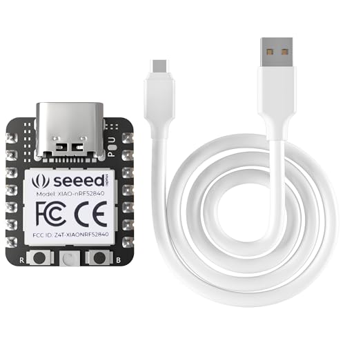 XIAO Seeed nRF52840 Pre-soldado con cable USB-C - Soporta C, Arduino, MicroPython y CircuitPython