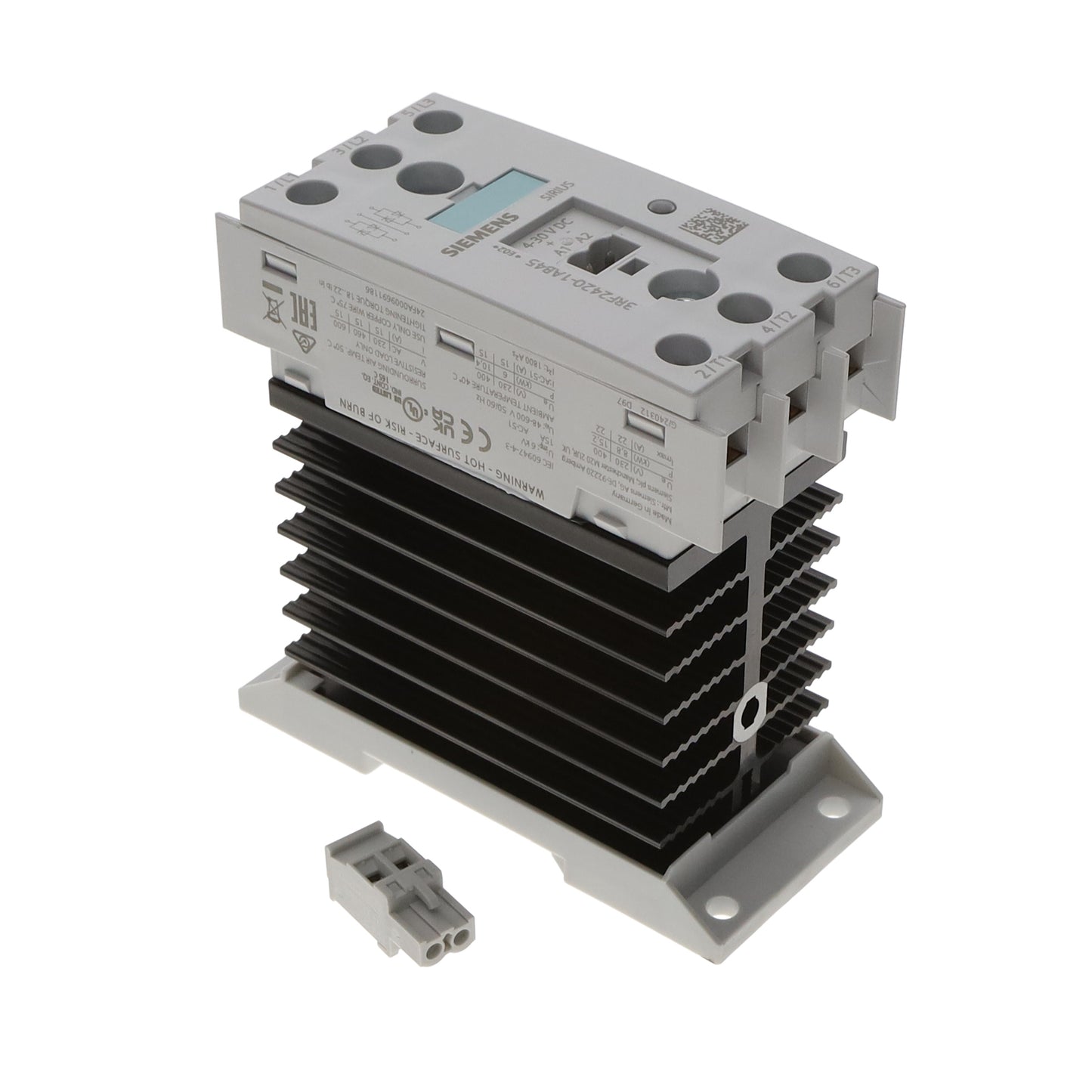 Siemens 3RF24201AB45 SIRIUS Riel DIN 3PST-NO (Normalmente abierto) (3 Forma A)