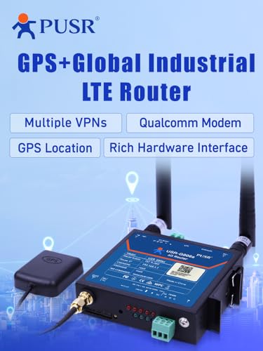 Router industrial 4G LTE de banda global con 1* WAN/LAN, 1* LAN GPS función mejorada OPENVPN RS485 puerto serie soporte WiFi y acceso remoto, configuración de lote, alarma empujando USR-G806s-G