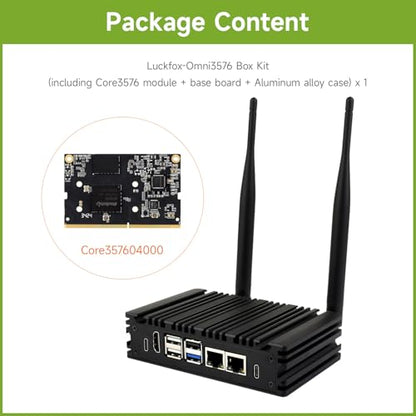 waveshare Luckfox Core3576 Edge Computing Development Board, Rockchip RK3576 Octa-Core 2.2GHz Processor, cuenta con una arquitectura Big.Little, 4GB RAM, 0GB eMMC Flash, estuche incluido