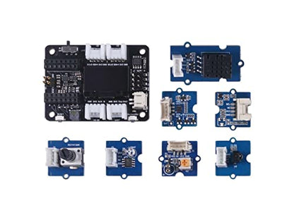 Seeed Studio XIAO Starter Kit - Todas las placas de desarrollo de la serie seeed studio XIAO soportadas, placa de expansión de la serie XIAO, 9 módulos Grove, presentado con cursos XIAO para