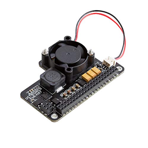UCTRONICS para Raspberry Pi 4 PoE HAT con ventilador de enfriamiento, mini placa de expansión de alimentación a través de Ethernet para Raspberry Pi 4 B, 3 B+ y montaje en rack