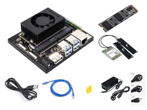Waveshare Jetson Orin Nano AI Development Kit para sistemas integrados y Edge 8GB Memoria Jetson Orin Nano Module (5 artículos)