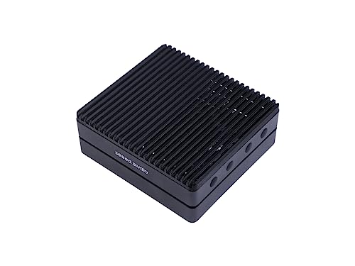 Seeed studio Dispositivo NVIDIA Jetson Nano Edge AI - Kit reComputer J1010, funda de aluminio, sistema Jetpack preinstalado. Mini PC con 0.5 TFLOPs (FP16), fuente de alimentación no incluida