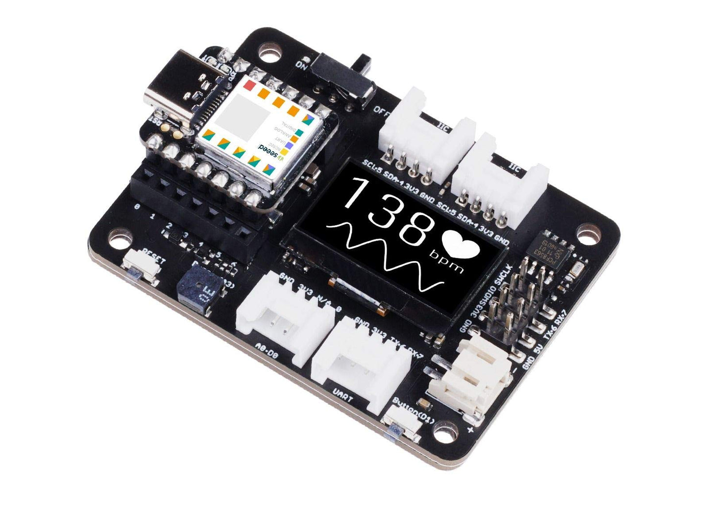Seeeduino XIAO Placa de Expansión con Prototipado Rápido Periféricos Ricos, No Necesita Soldadura y Circuito Python Soportado.