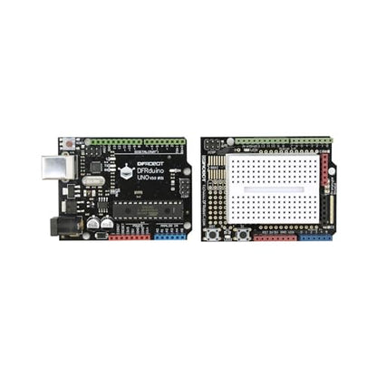 DFRobot Kit de inicio para principiantes para Arduino: Aprende electrónica con componentes etiquetados (con Uno R3 en el interior)