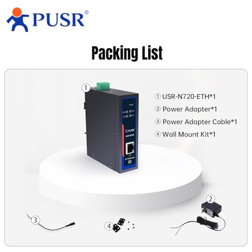 Edge Computing IoT Gateway 2* RS485 1* Ethernet con tarjeta SD para almacenamiento de datos Modbus a MQTT/Json DL645 a MQTT+Json RS485 a Ethernet USR-N720-ETH