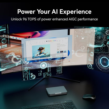 Khadas Mind 2 Mini PC - Intel Core Ultra 5 125H (14 núcleos, 18 hilos, hasta 4.5GHz) - 16GB LPDDR5+512GB SSD PC de escritorio portátil con gráficos HD y creación de IA | BT 5.3 | 4K/8K UHD | Windows