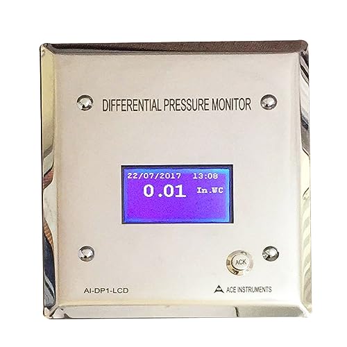 Indicador de presión diferencial para monitor de presión de habitación de hospital | Monitor de presión de salas de aislamiento | Monitor de presión de habitaciones negativas | AI-DP1-LCD