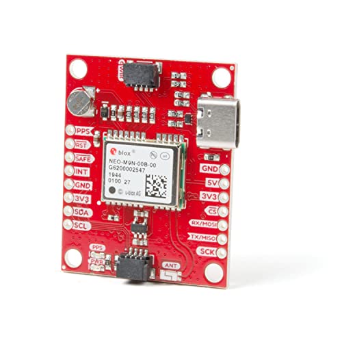 SparkFun Desbrote GPS - NEO-M9N, U.FL (Qwiic) Breakout no requiere soldadura, contiene una batería de respaldo recargable que permite un arranque en caliente disminuyendo el tiempo hasta la primera solución