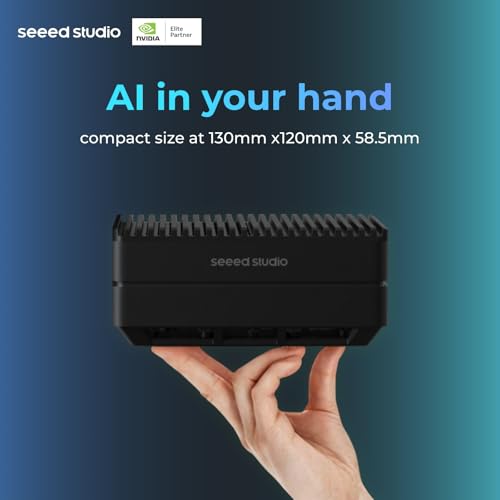 seeed studio NVIDIA Jetson Orin Nano 4GB Edge AI Dispositivo - reComputer J3010, 4xUSB 3.2, M.2 Key E y Key M Slot, sistema Jetpack preinstalado con NVIDIA Jetpack en SSD NVMe de 128 GB