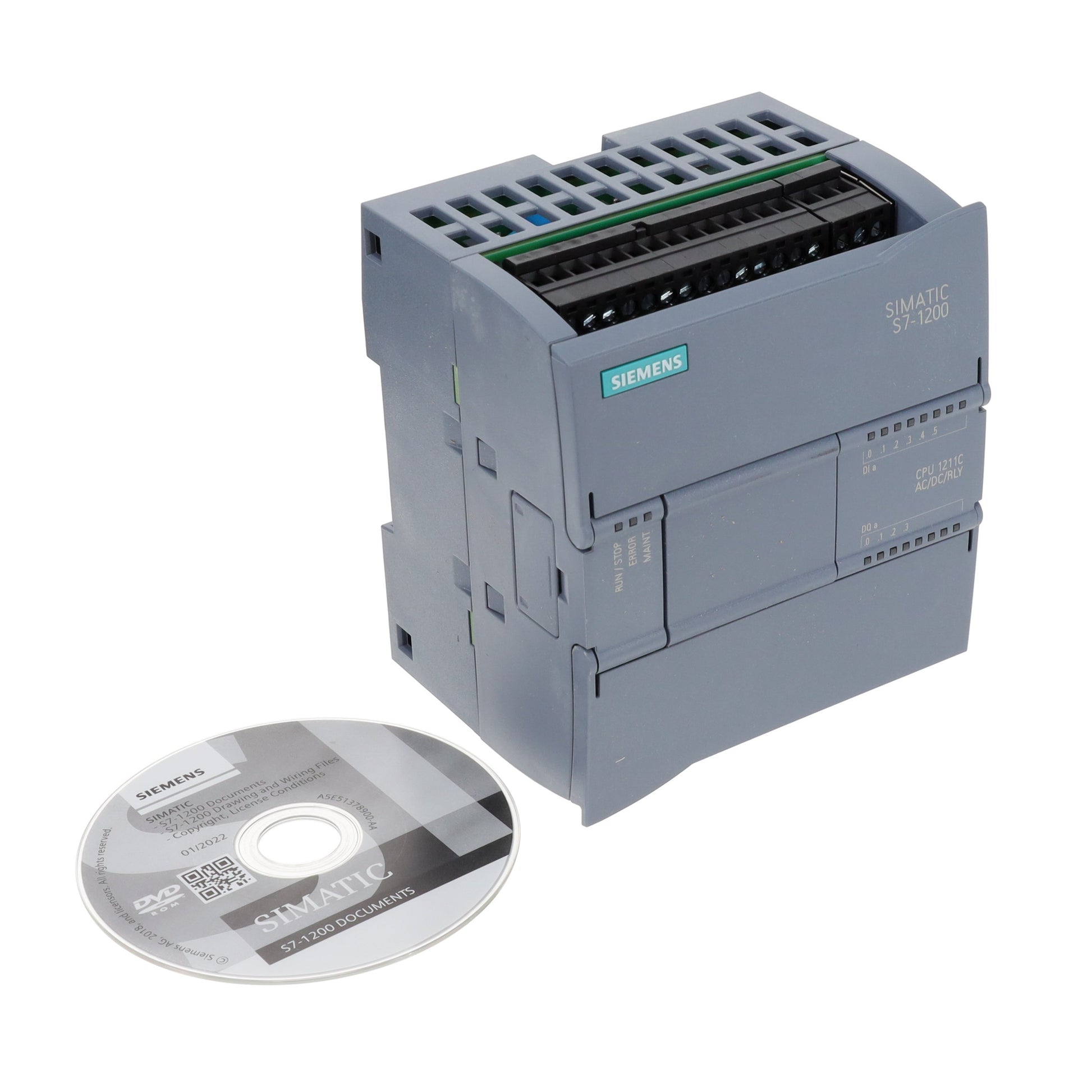 Siemens 6ES72111BE400XB0 SIMATIC CPU 1211C, AC/DC/RELAY, 6DI/4DO/ 6 - Digital