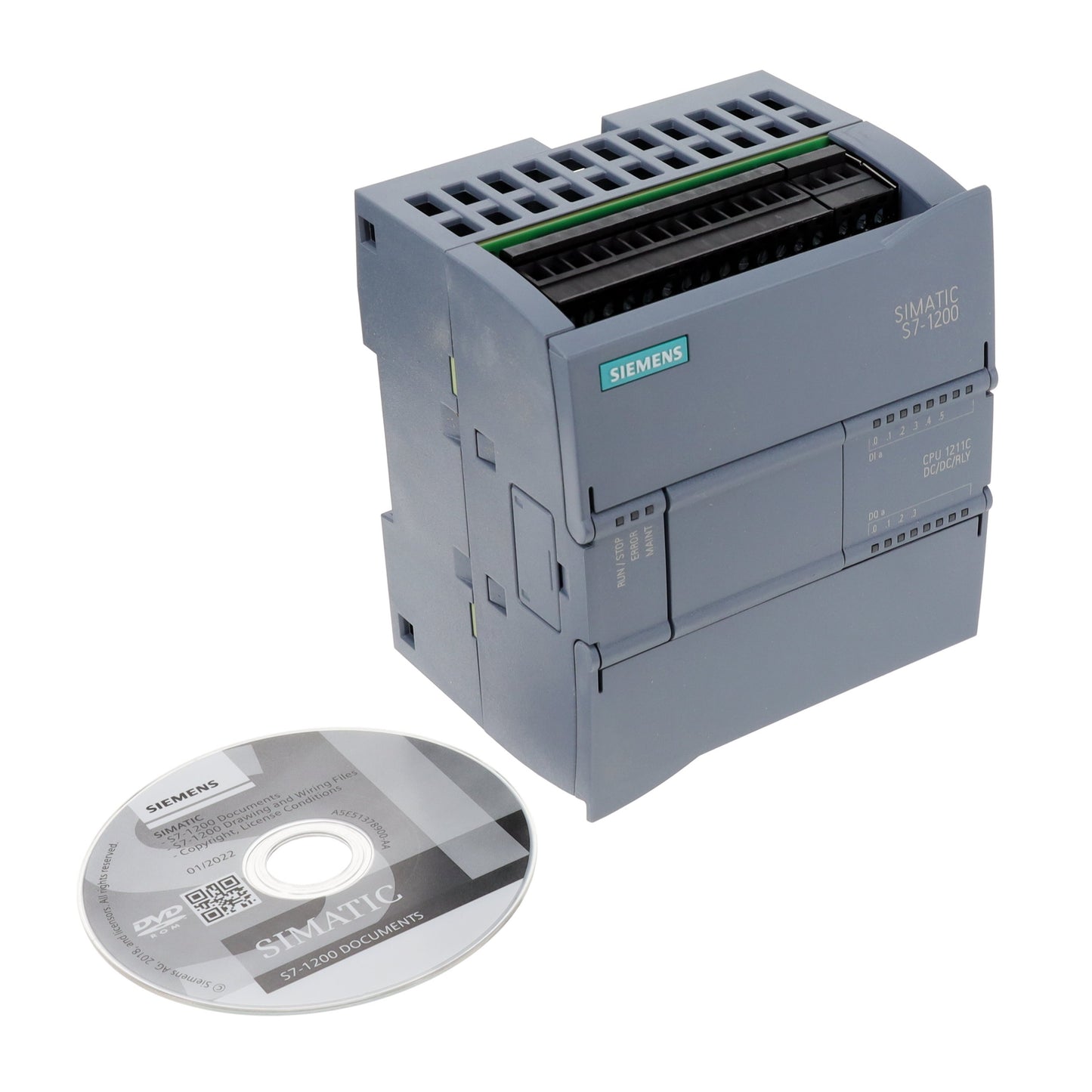 Siemens 6ES72111HE400XB0 SIMATIC CPU 1211C, DC/DC/RELAY, 6DI/4DO/ 6 - Digital