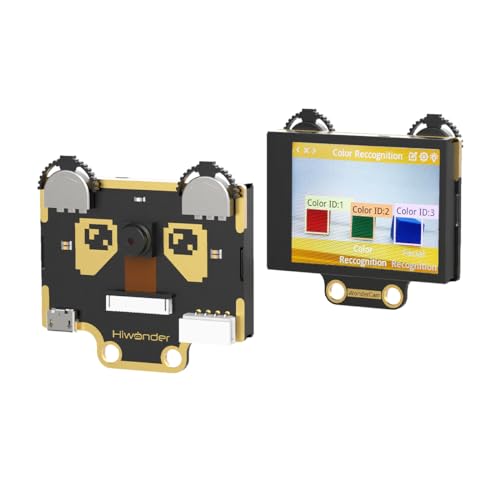 Módulo de cámara AI Vision para Arduino Raspberry Pi Microb ESP32 STM32 Robot Vision Sensor USB Cámara inteligente con luces de relleno, Objeto/Color/Cara/Etiqueta/Reconocimiento QR, detección de